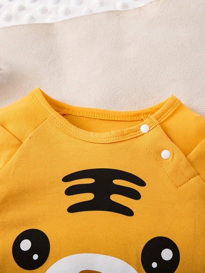 Animal Shape Long Sleeve Romper Cotton Baby Jumpsuit