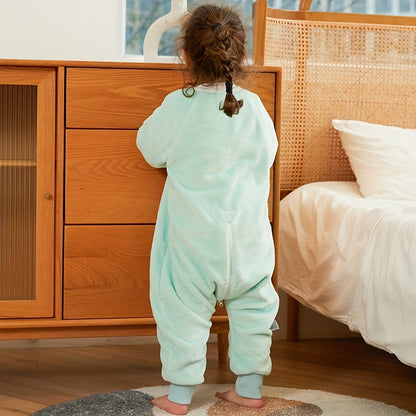 Baby Flannel Sleeping Bag Split-Leg Anti-Kick Quilt Spring & Autumn