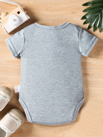 Infant Baby Boys "My Siblings Have Paws" Short Sleeve Onesie