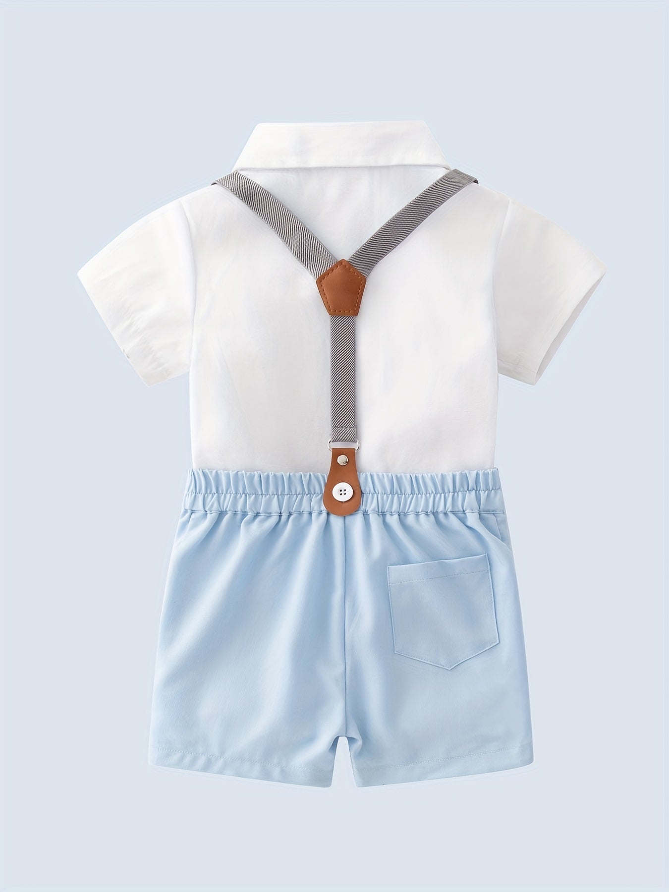 Baby Boy Stylish Suspender Outfit Two-Piece Gentlemen Set