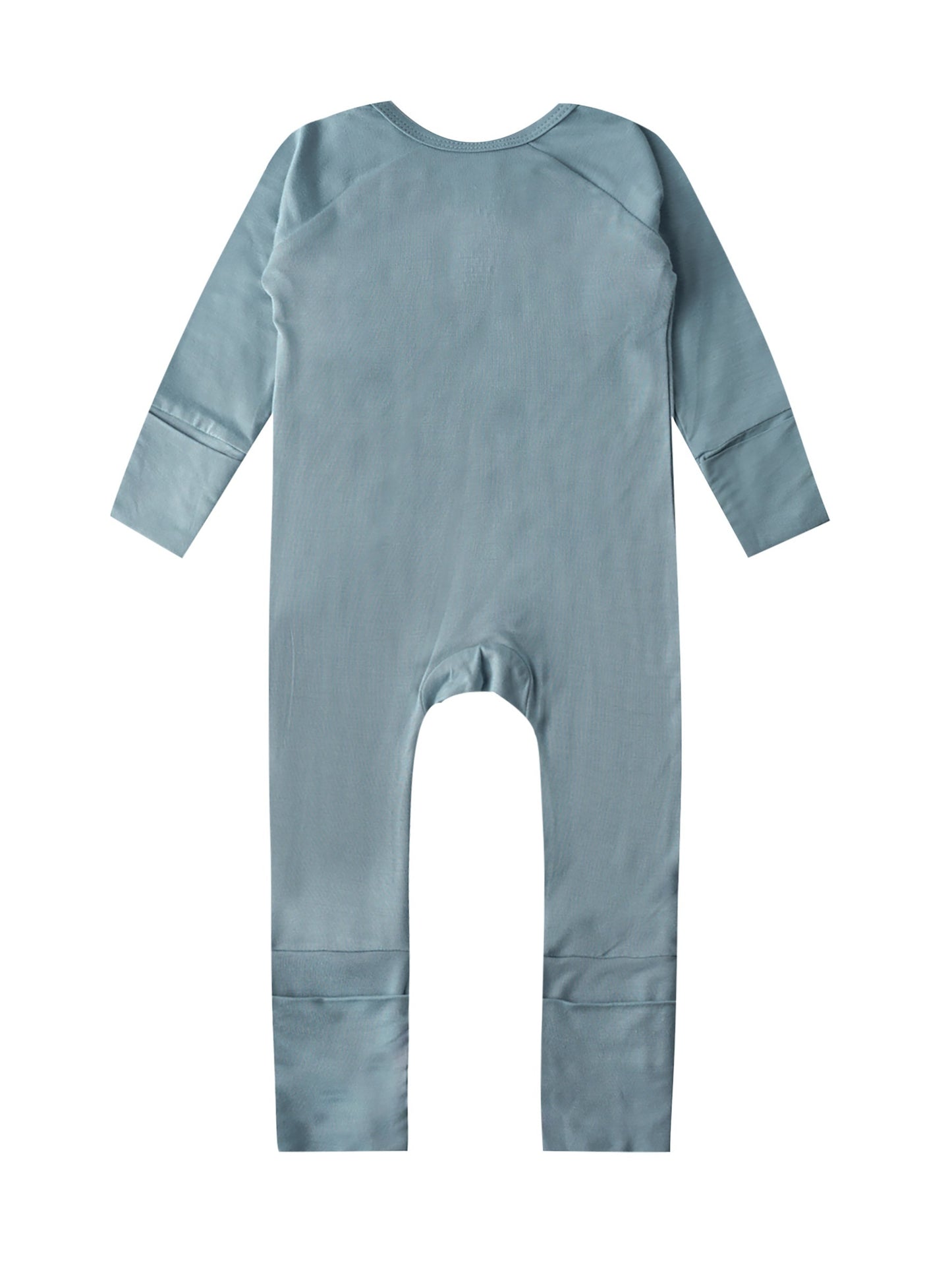 Baby Girl Long Sleeve Cotton Blend Romper Jumpsuit Crew Neck Soft Knit