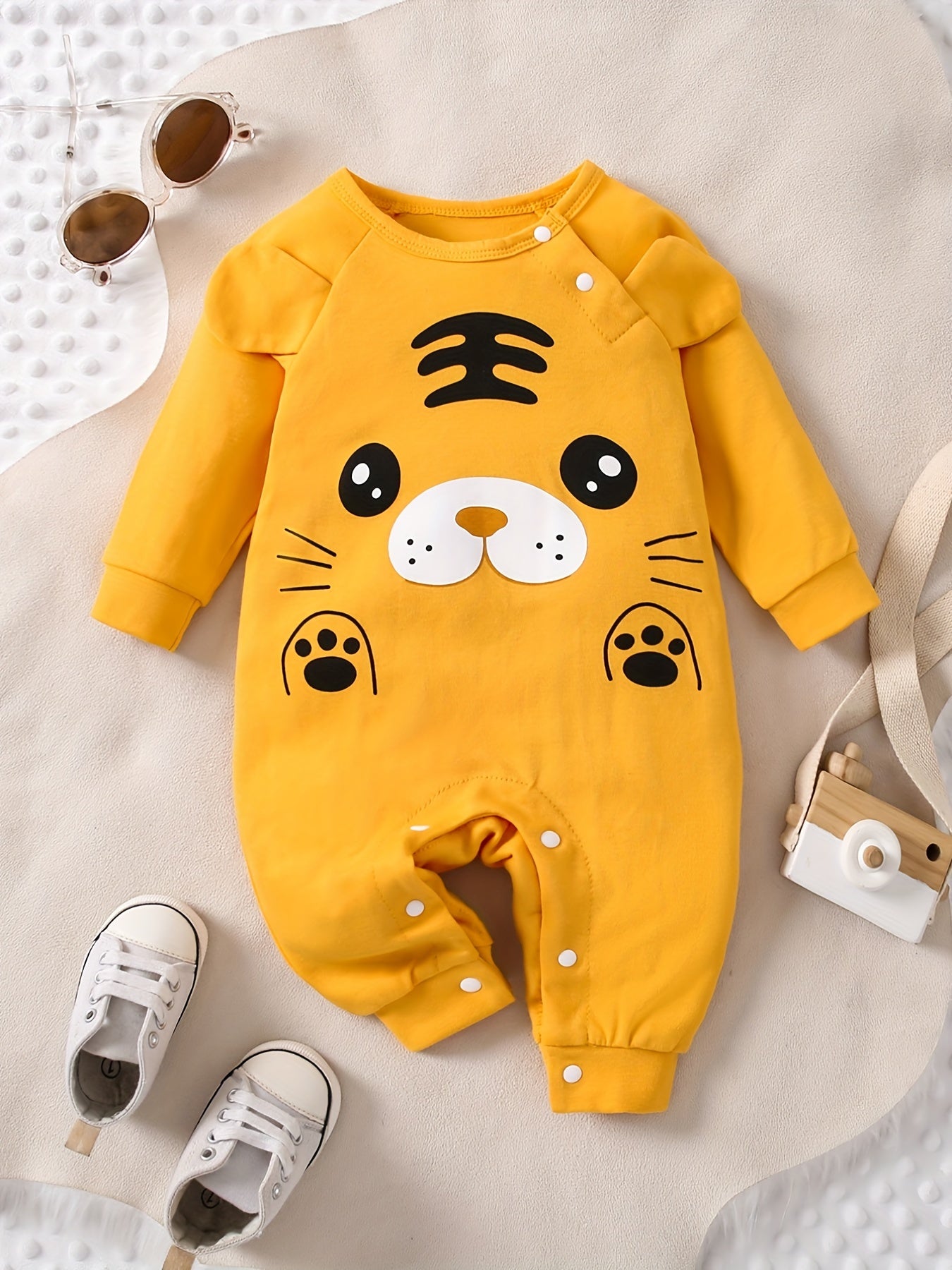 Animal Shape Long Sleeve Romper Cotton Baby Jumpsuit
